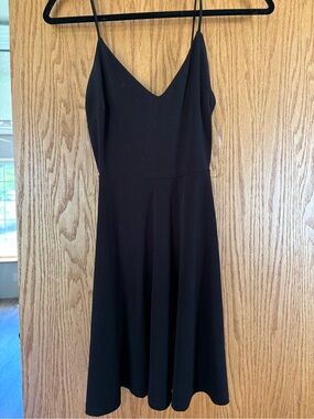 Windsor Black Sparkle V-Neck Spaghetti Strap Dress